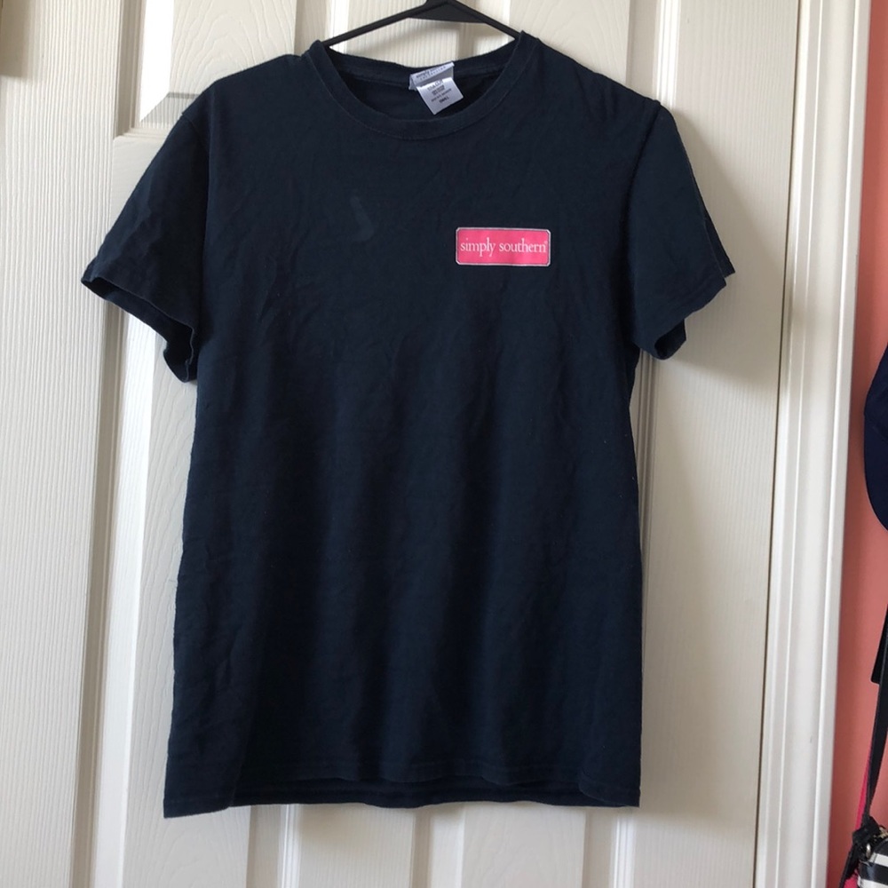 Dark navy blue simply southern tee shirt